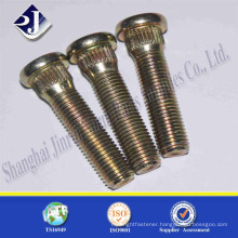 China High Quality grade10.9 yellow zinc fine thread Wheel bolt Hub Bolt